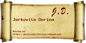 Jerkovits Dorina névjegykártya